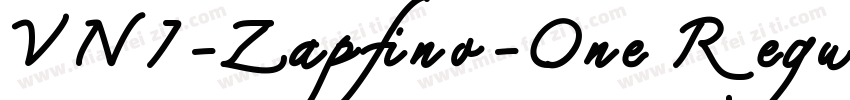 VNI-Zapfino-One Regu字体转换